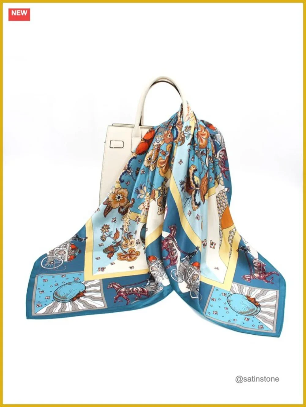 100% Mulberry Silk Scarf Women 35